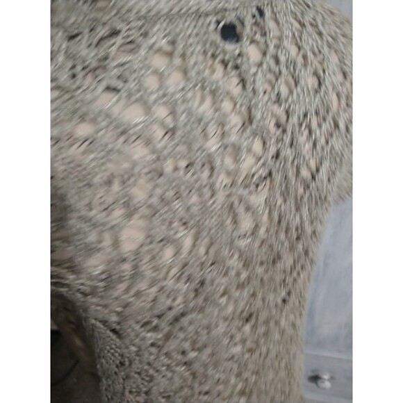 Eileen Fisher Linen Crotchet  Open Cardigan Ps Boho Beachy Cottage Core - Picture 4 of 8